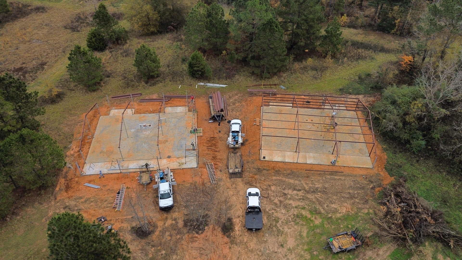 Rusk Texas Metal-Duplex Shell Construction